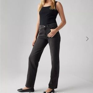 Levi’s Low Pro Straight Jeans Faded Black Size 29